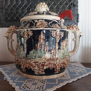 Bowle mit 6 Krügen