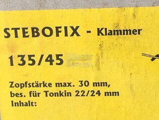 Stebofix Halteklammern