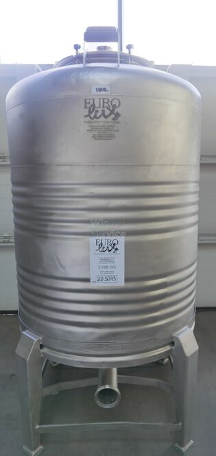 1.000 Liter Lagertank/Transporttank/Drucktank in V2A