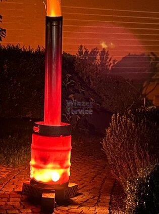Bierfass Ofen Feuer Ofen