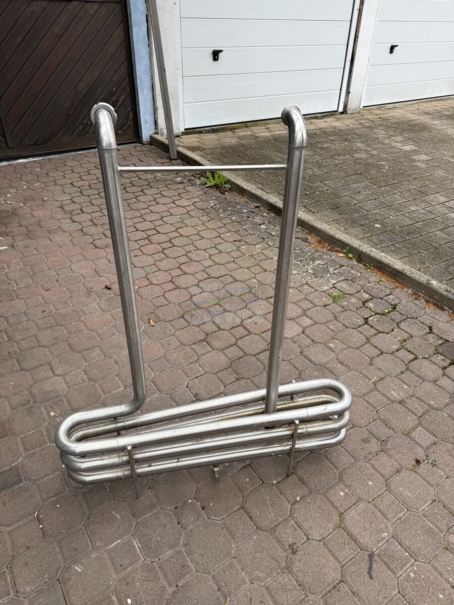 Bild 1 Edelstahl Durchlauferwärmer für Züber z.B
