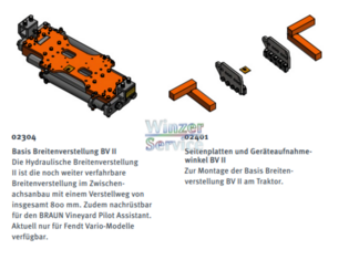 Braun hydr. Breitenverstellung