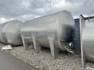10x 36000 Liter horizontaler Lagertank aus V2A