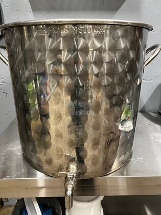 100 L Edelstahl Topf mit Hahn Ideal zum lagern für Obstbrände
