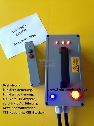 Funkfernsteuerung, Drehstrom, 400 V. - 16 Amp., verstärkte Ausf.