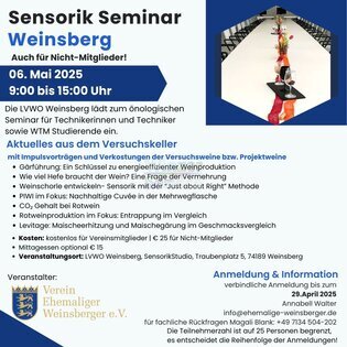Sensorik Seminar in Weinsberg