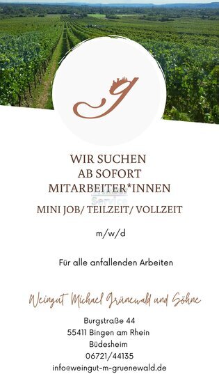 Wir suchen ab sofort