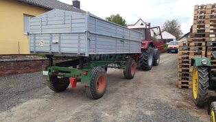 Fischer 8T Dreiseitenkipper mit Hochsetzeinrichtung
