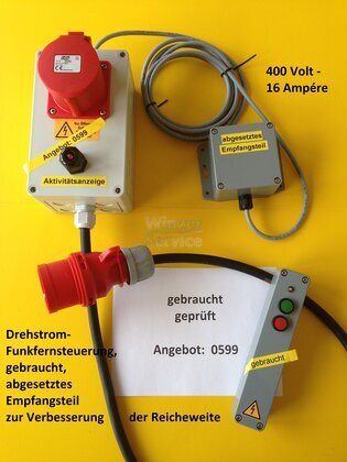 Drehstrom-Funkfernsteuerung, 400 Volt - 16 Ampère