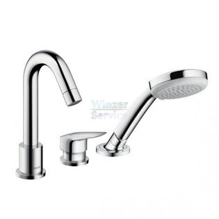 3-Loch Wannenrandmischer NEU hansgrohe Artikel 13437180 chrom
