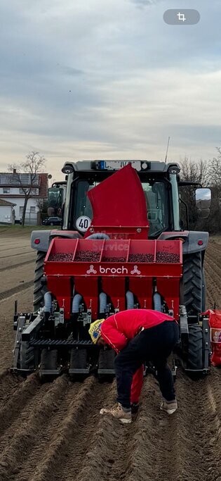 BROCH- Typ PLNAL-5 Knoblauch-/ Steckzwiebel-Pflanzmaschine