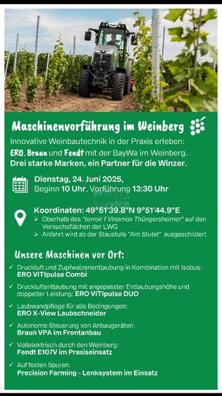 Vorführung Fabr. Fendt, Braun, Ero