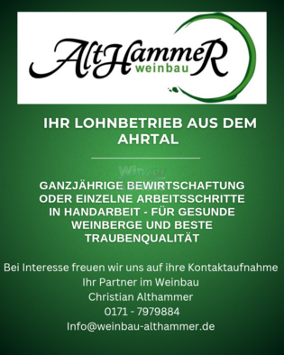 Handarbeit im Lohnbereich Weinbau