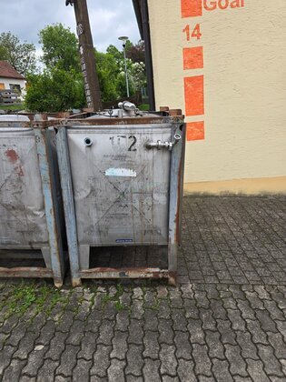 1250l Edelstahltank